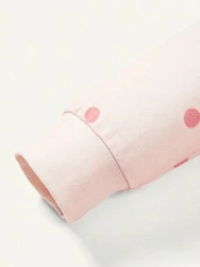 Cozy Pixies 女嬰2入組愛心圖案前紐扣連身褲 - 藕粉色 - 查看 5