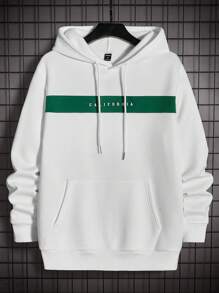 GENTILAND 男士針織休閒印花抽繩衛衣 - 彩色 - 查看 1