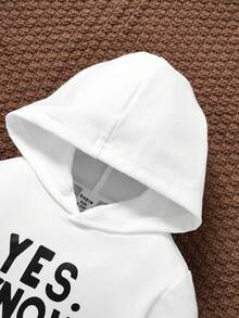 SHEIN Baby Boy Slogan Graphic Hoodie & Sweatpants - Multicolor - View 4