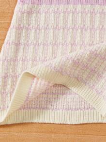 女嬰荷葉邊洋裝 - 紫色 - 查看 5