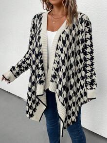 SHEIN LUNE 大碼開衫 - 黑與白 - 查看 6