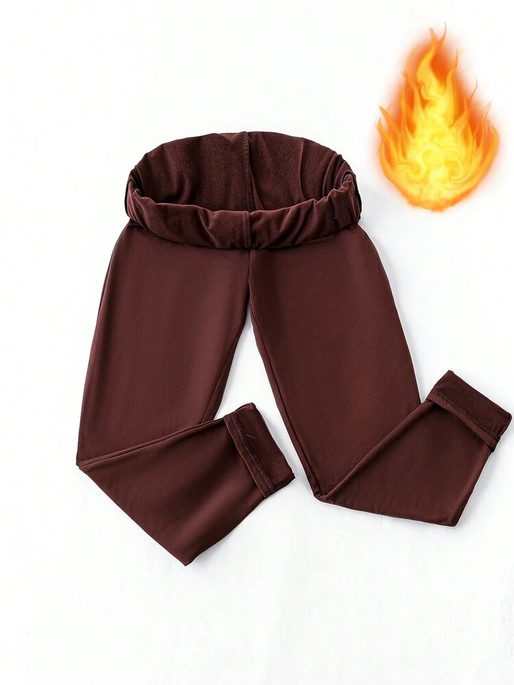 Plus Solid Thermal Lined Leggings