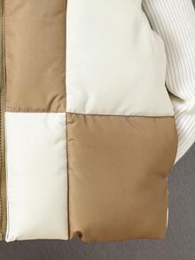 Toddler Boys' Quilted Padded Vest Jacket - Black - View 4