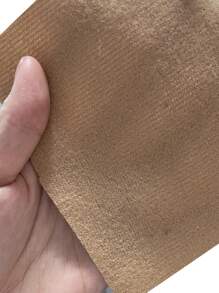 Mulvari 大碼毛茸茸袖口蝙蝠袖粗呢大衣 - 卡其色 - 查看 6