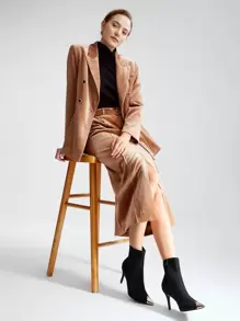 MOTF PREMIUM Botas De Moda De Mujer De Punta - Negro - Ver 3