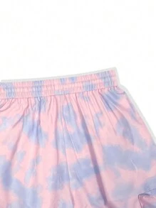 SHEIN Unity Women's Casual Fashionable Printed Cargo Pants - Pink - View 6