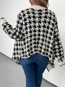 SHEIN LUNE 大碼開衫 - 黑與白 - 查看 2