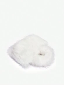 SHEIN SXY 1pc Fashionable Fur Tote Bag Suitable For Women's Daily Use - White - View 5