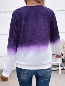 EMERY ROSE Bóng Chi tiết Nút Tay Raglan Áo nỉ - Nhiều màu - Xem 2