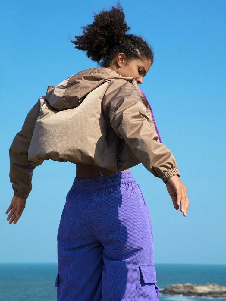 Zip Up Hooded Softshell Jacket