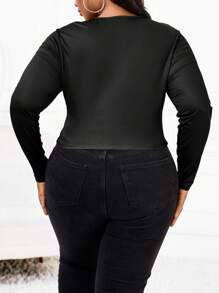 Maweii Hơn In Đồ họa Áo thun - Nhiều màu - Xem 3