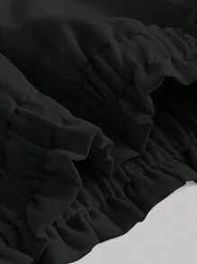 SHEIN MOD Plus Frill Trim Ruffle Hem Skirt