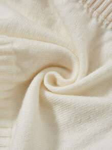 SHEIN Qutie Solid Cami Knit Top & Knit Shorts - Beige - View 8