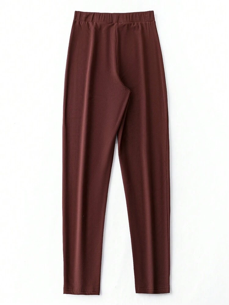 Plus Solid Thermal Lined Leggings