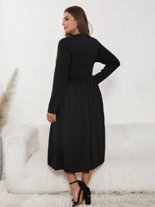 SHEIN Clasi 大碼連身裙 - 黃色 - 查看 2