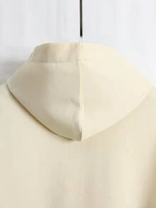 Manfinity Hypemode Men's Hooded Sweatshirt With Letter Print - Apricot - View 7