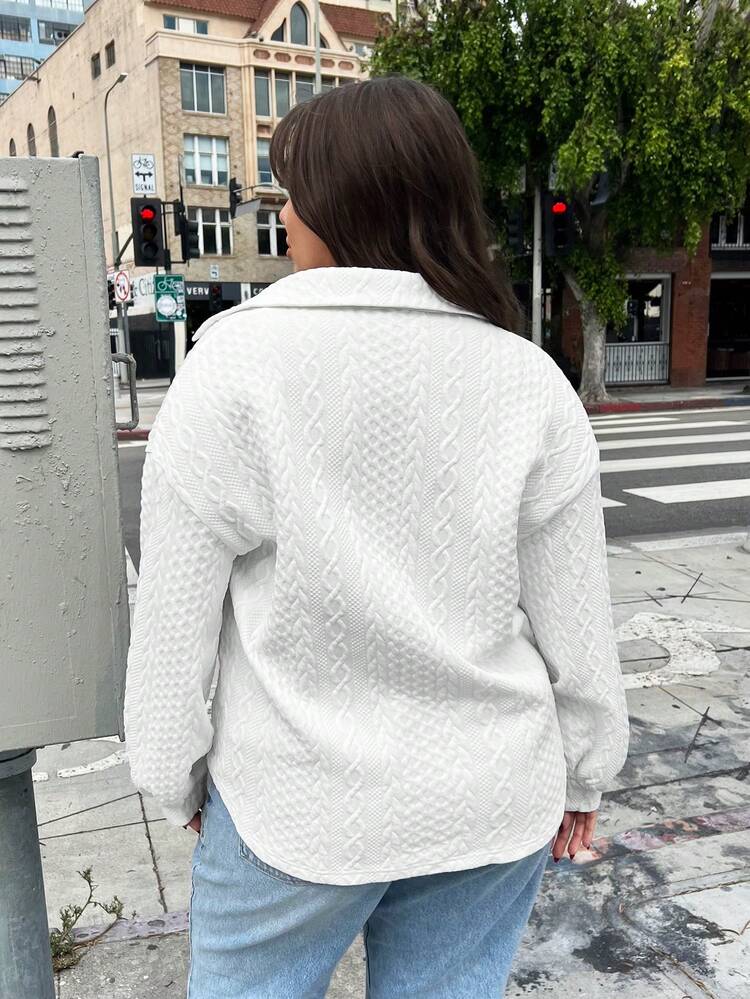 Plus Solid Drop Shoulder Tee