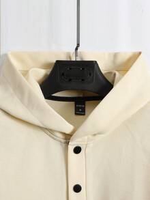 Manfinity Hypemode Men's Hooded Sweatshirt With Letter Print - Apricot - View 5