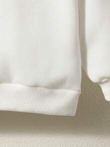 Đứa bé gái In Động vật Áo nỉ - trắng - Xem 4