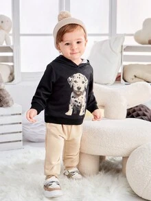 Áo nỉ in hình chó cho bé trai - Nhiều màu - Xem 4