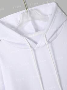 Skull & Floral Print Hoodie - White - View 4