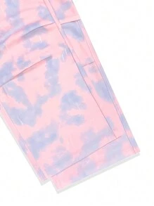 SHEIN Unity Women's Casual Fashionable Printed Cargo Pants - Pink - View 8