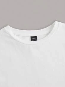 Slaydiva 聖誕圖案短款T恤 - 白色 - 查看 3