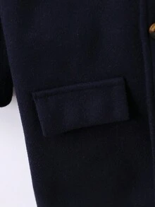 男小童1入組雙排釦翻蓋細節外套 - 藏蓝色 - 查看 4