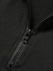 Easithlete 3入組半拉鏈運動衛衣 - 黑色 - 查看 5