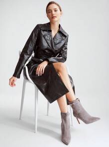 MOTF PREMIUM POINTY RHINESTONE STILETTO BOOTIES - Grey - View 4