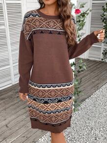 EMERY ROSE 女士毛衣連身裙 - 彩色 - 查看 3