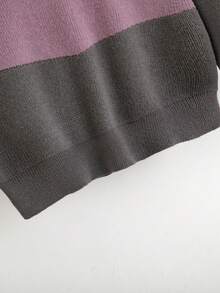 SHEIN Cô Gái Trẻ Khối màu Áo len - Nhiều màu - Xem 4