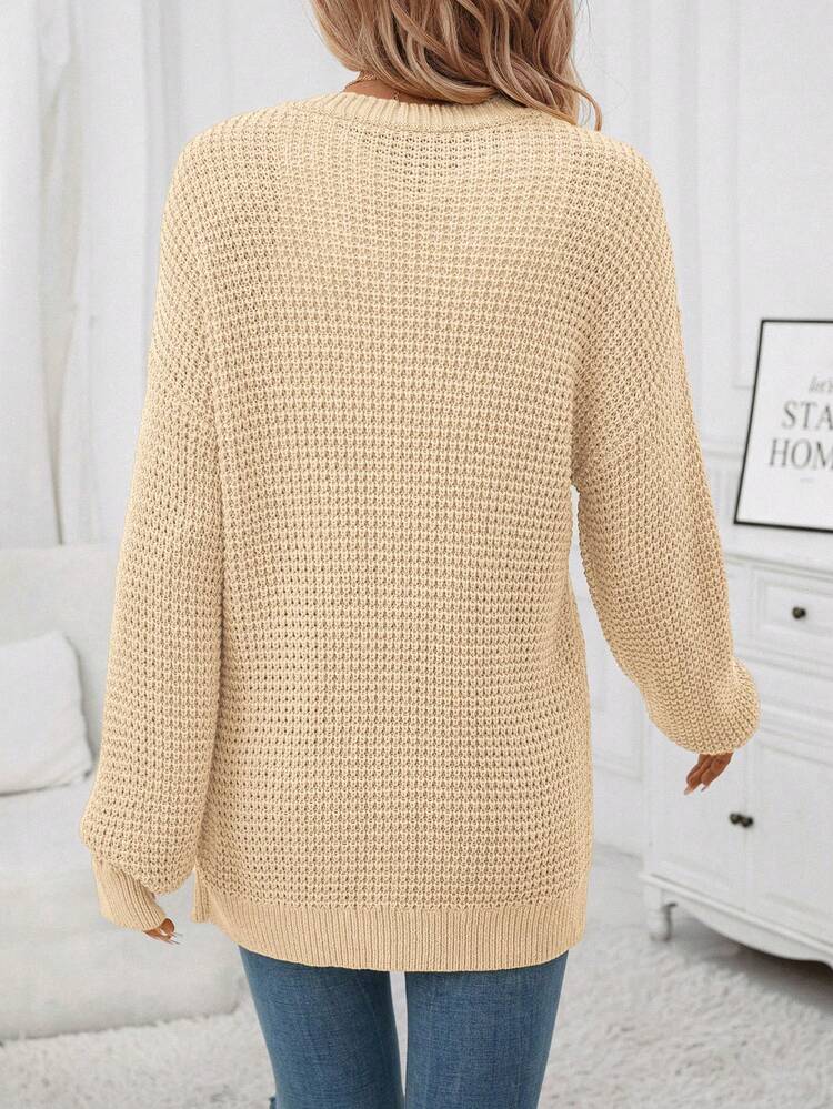 Dual Pocket Drop Shoulder Cardigan