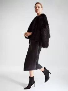 MOTF PREMIUM RHINESTONE STILETTO BOOTIES - Black - View 5