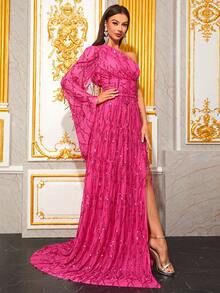 YISIKADO Abschlussball- & Abendkleider für Damen - Heißes Pink - Übersicht 5