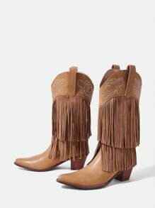 Styleloop 西式流蘇時尚女靴
