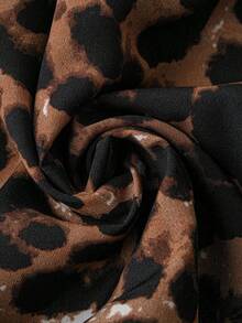 SHEIN LUNE Hơn In hoa Báo Eo đàn hồi Váy - Nhiều màu - Xem 4