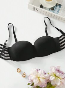 Áo ngực & Áo lót Nữ màu trơn Đơn giản - màu đen - Xem 7