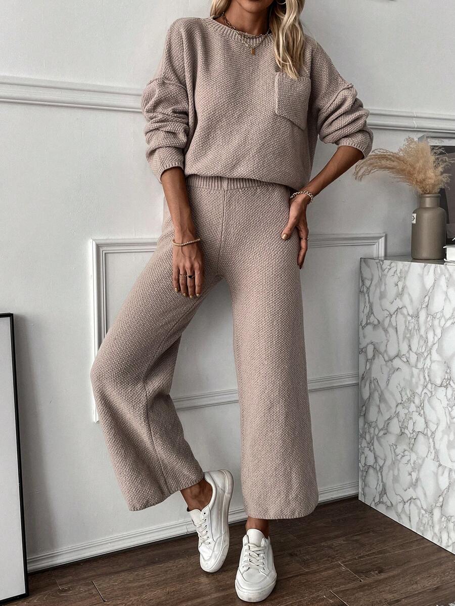 Chiquease 1 Miếng Thả vai Vá Túi Áo len & 1 Miếng Đan Quần - Bụi tím - Xem 1