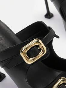 CUCCOO SZL Women's High Heeled Sandals - Black - View 6