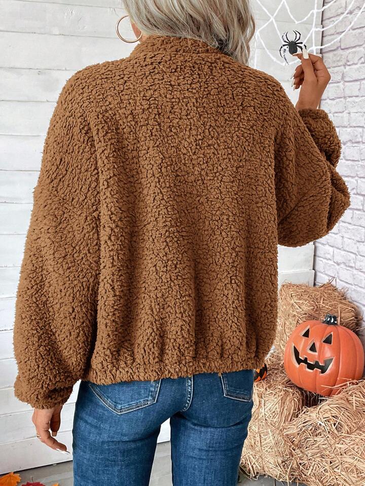 Fuzzy emma chamberlain jacket deals