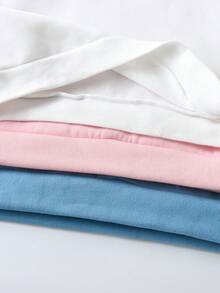 SHEIN 女大童3入組愛心和標語圖案加絨內裏運動衫 - 彩色 - 查看 7