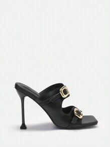 CUCCOO SZL Women's High Heeled Sandals - Black - View 3