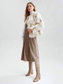 MOTF PREMIUM BUTTON DETAIL HEELED BOOTS - Khaki - View 3