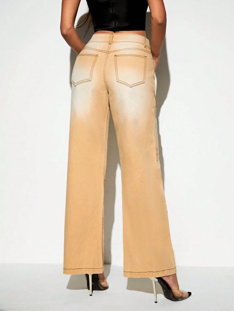 High Waist Wide Leg Jeans