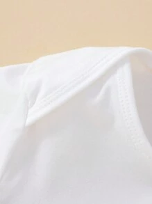 Baby Girl Slogan Graphic Tee Bodysuit