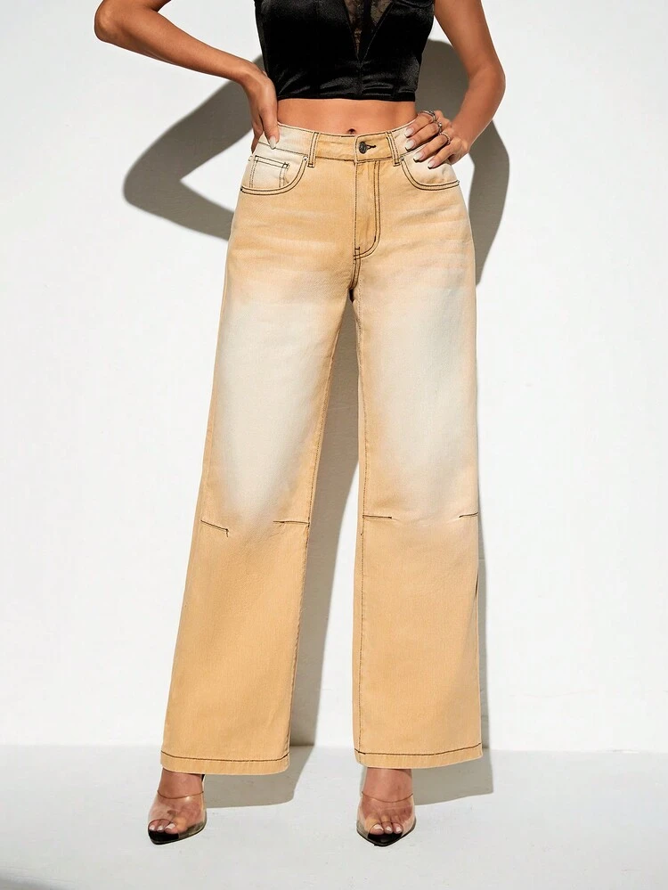High Waist Wide Leg Jeans