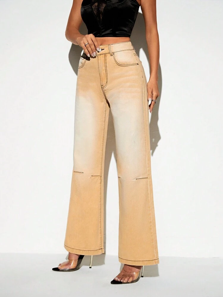 High Waist Wide Leg Jeans
