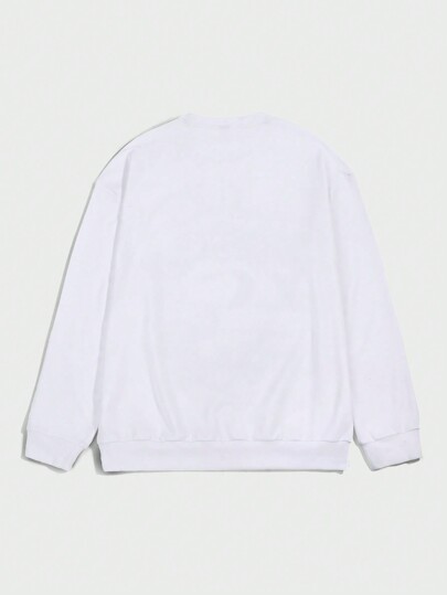 Street Life Guys Skull & Slogan Graphic Sweatshirt