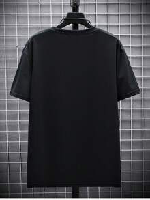 Manfinity LEGND Camiseta Masculina (impreso Al Azar) - Negro - Ver 2